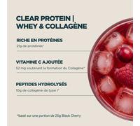 Clear Protein | Whey & Collagène - 960g - 40portions - Groseille et Framboise