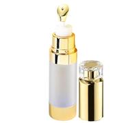 Clear Pump Press Container | Empty Airless Pump Bottles | Travel Size Cosmetic Lotion Dispensers | Clear Vacuum Pump Container for Makeup Foundation | Small Lotion Bottles