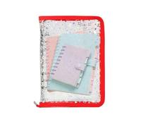 Clear Refipillable Binder - Organisateur De Papier Zipper Pour Documents, Autocollant, Journal, Carte, Billet Et Collection De Réception Avec Couverture En PVC Durable, Idéal Pour L'école, Les Affaire
