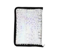 Clear Refipillable Binder - Organisateur De Papier Zipper Pour Documents, Autocollant, Journal, Carte, Billet Et Collection De Réception Avec Couverture En PVC Durable, Idéal Pour L'école, Les Affaire