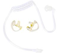 Clear Replacement Acoustic Tube with Soft Silicone Earbuds for Motorola Kenwood Two-Way Radio Walkie Talkie Headset Kit (Clear)