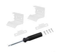 Clear RV Sliding Mirror Door Latch 1.3x1.57in Plastic(2 pack) | Sturdy plastic build, resists travel vibration, transparent design, fits standard mirrors, long-lasting use