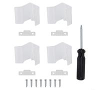 Clear RV Sliding Mirror Door Latch 1.3x1.57in Plastic(4 pack) | Sturdy plastic build, resists travel vibration, transparent design, fits standard mirrors, long-lasting use