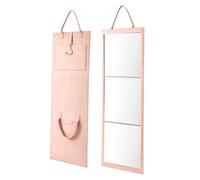 Clear Shatterproof Glass With Handle | Travel Full Length Mirror Tri Fold | Full Length Mirror Dorm For Bathroom, College, Office, Gym, Fitting, Dancer, Camping, Makeup, Backstage, Home,
