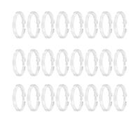 Clear Shower Rings, Curtain Hooks Set, 24 Piece Round Liner Hangers, Bathroom Rod Accessories for Home Hotel Window Closet Use, Shower Hook Set, Curtain Rings for Bathroom Window Closet Use