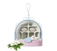 Clear Silkworm Habitat Box - Ventilated Rearing Container, Safe Observation Case for, Lightweight Durable, Easy Handling Design, Suitable for Indoor and Outdoor Science Experiments
