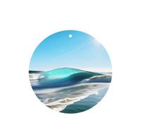 Clear Sky Wave Beach Lot de 10/24 désodorisants ronds à suspendre pour intérieur de voiture Parfum lavande