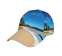 Clear Sky Wave Casquette de plage Polo de baseball pour femme et homme Noir