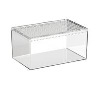 Clear Spider Habitat Tank - Acrylic Reptile Enclosure for Snake | Secure Housing for Pets with Ventilation, Perfect for Chameleon Tortoise Bearded Dragon Terrarium in Homes Breeding and Observation