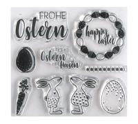 Clear Stamps - Amis De Pâques, 102,5x97mm, 9motifs, 1feuille