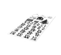 Rayher 50223000 Clear Stamps - Clear Stamps Calendr.de l'avent Classic 33 motifs, Blanc