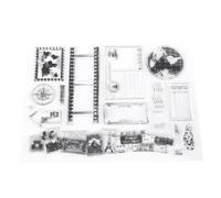 Clear Stamps Sheets, Tampon Clear Transparent Tampon Journal pour la Fabrication de Cartes Décoration et Scrapbooking