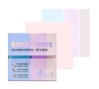 Clear Sticky Notes - 4 Sizes 240 Sheets Glitter Pull Out Self-Adhesive