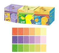 Clear Sticky Notes, Glitter Animal Fruit Pull Out Translucent Writing Notes
