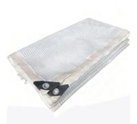 Clear Tarpaulin Waterproof Heavy Duty Grid Transparent Tarp Sheet with Eyelets for Home Garden Outdoor Camping Caravan(400x600cm/13x19.6FT)