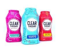 Clear Theory Gouttes aromatisantes d'eau, mélange à boisson électrolytes, liquide rehausseur d'eau, hydratation aromatisée pour enfants, végétalien, sans gluten, faible teneur en calories, stévia, lot