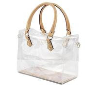 Clear Tote Bag for School - Stadium Purse, imperméable transparent en PVC fourre-tout | See Through Bag for Working, PVC Tote Bag, Clear Lunch Bag for Travel and Beach, B, riferimento alla