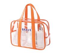 Clear Tote Bag - Portable See Through Bag for Travel and Beach | Water Resistant Large Capacity with Sturdy Handles, Transparent Organizer Perfect for Toys Towels Swim Gear Outdoor Use