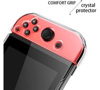 Clear TPU Case for Switch,Scratch Resistant Shock Absorption Hard Protective Case for Nintendo Switch and Joycon Controller-Sturdy and Durable,Not Easy to Fall