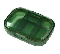 Clear Travel Pill Box 3 Compartment 3 Times A Day Portable Clear
