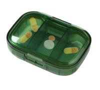 Clear Travel Pill Box - Three Compartment 3 Times A Day Clear Portable