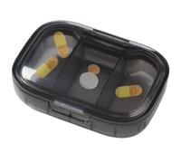 Clear Travel Pill Box - Three Compartment 3 Times A Day Clear Portable