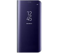 Clear View Housse Etui Samsung Galaxy S8 Flip Folio Ultra-Mince Translucide Miroir Smart Cover - Violet