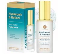 Clear Visage Sérum à l'acide hyaluronique et au rétinol - Traitement revitalisant et anti-âge coréen pour un teint éclatant et éclatant fabriqué avec des ingrédients 100 % propres 400 ml