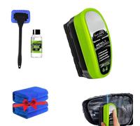 Clear Vision Nettoyant pour vitres de voiture, nettoyant pour vitres de voiture, brosse de nettoyage pour film d'huile, nettoyage des pare-brise de voiture pour améliorer facilement la clarté et la