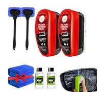 Clear Vision Nettoyant pour vitres de voiture, nettoyant pour vitres de voiture, brosse de nettoyage pour film d'huile, nettoyage des pare-brise de voiture pour améliorer facilement la clarté et la