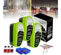 Clear Vision Windscreen Cleaner, 2025 New Upgraded Automotive Oil Film Cleaning Brush, Reusable Car Window Cleaner, Car Oil Film Cleaning Brush with Fluid replacement (3*Set)
