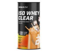 BioTechUSA Iso Whey Clear | Boisson en poudre à base d'isolat de protéines de lactosérum | 21 g de protéines par portion | Sans lactose, sans sucre et sans gluten, 400 g, Thé Glacé À La Pêche