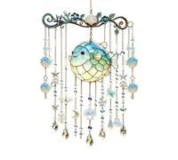 Clear Wind Chime | Clear Acrylic Sea Animal Sun Catcher | Home Garden