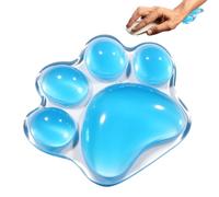 Clear Wrist Rest Cushion - 4.72x4.02x0.8in Cat Paw Design Pad, Ergonomic Hand Support, Multipurpose Discomfort Relief Accessory | Soft gamingWrist Support for Home Offices School Desk Keyboard Mouse