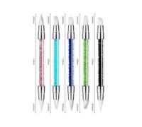 Clearance Nail Enhancement Tools Nail Enhancement Hollow-out Carving Embossing Pen Nail Enhancement Plastic Head Pen Double-headed Diamond Ultra-soft