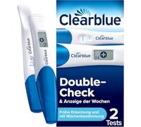 Clearblue Test de Grossesse, Pack Combi, Double Vérification, Précoce et Semaine, 2 Tests (1 Numérique 25 MUI/ml, 1 Visuel 10mUI/ml), Test de Grossesse, Test de Grossesse, Hebdomadaire