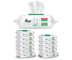 Clearfee Lingettes de nettoyage XXL Lot de 12 paquets de 100 lingettes jetables sans chlore paraben 100 feuilles