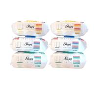 Clearfee Sleepy Lot de 6 lingettes humides de nettoyage de surface, 100 feuilles XXL, jetables, puissantes, grandes