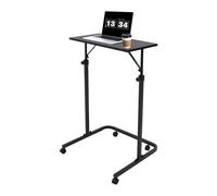 ClearFragrans Bureau de vélo pour vélo - Table d'entraînement avec roues universelles - Support d'ordinateur réglable en hauteur - Portable - Pour appartements et bureaux