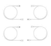 Clearhill 1m/3,28pieds 4pièces Câble de prolongation USB mâle vers femelle avec fil 2 broches 22AWG,blanc,pour ventilateur de bureau USB,bandes LED et autres alimentations électriques basse puissance