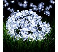 Clearhill Lot de 2 guirlandes lumineuses à piles et USB 3 m Blanc 20 LED Fleurs de cerisier Décoration d'intérieur ou d'extérieur - Idéal pour Noël, jardin, anniversaire, mariage, fête