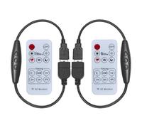 Clearhill Lot de 2 variateurs d'intensité USB mâle et femelle avec télécommande, gradation à 6 vitesses, fonction marche/arrêt, gradation continue, courant 2 A, fil 22 AWG, retard d'arrêt de 60 s