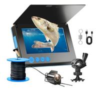Clearhook Fishing Camera, 2025 New 5″ Portable Underwater Fishing Camera, 220° Wide-Angle IR Night Vision, IP65 Waterproof, for Sea Fishing, Wild Fishing, Ice Fishing (5in,30m/98.4ft)