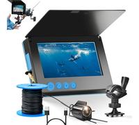 Clearhook Fishing Camera, Clearhook Portable Underwater Fishing Camera - 220° Wide-Angle IR Night Vision,10000mAh Battery,IP68 Waterproof for Ice/Lake/Boat/Kayak Fishing (4.3in-20m,Waterproof Screen)