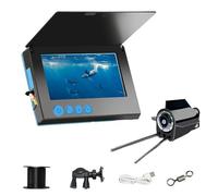 Clearhook Fishing Camera, Clearhook Underwater Fishing Camera, 5″ Portable with 10000mAh Battery, 100ft Cable, 220° Wide-Angle IR Night Vision, IP65 Waterproof, for Outdoor (5.63 in,Dark Grey)