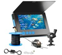 Clearhook Underwater Camera, 5″ Portable Underwater with 220° Wide Angle IR Night Vision, 10000mah Battery, for Sea, Ice Fishing (Style B* 5in,30M)