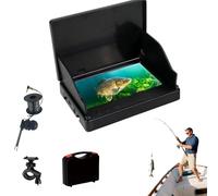 Clearhook Underwater Camera, Clearhook Fishing Camera, 220° Wide-Angle IR Night Vision, Muddy Water Treatment, IP65 Waterproof,100ft Cable, for Sea Fishing, Wild Fishing, Ice Fishing (5.0 inches,30m)