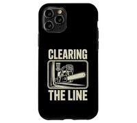 Clearing The Line Tronçonneuse Funny Disc Golf Player Coque pour iPhone 11 Pro