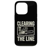 Clearing The Line Tronçonneuse Funny Disc Golf Player Coque pour iPhone 13 Pro