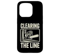 Clearing The Line Tronçonneuse Funny Disc Golf Player Coque pour iPhone 15 Pro